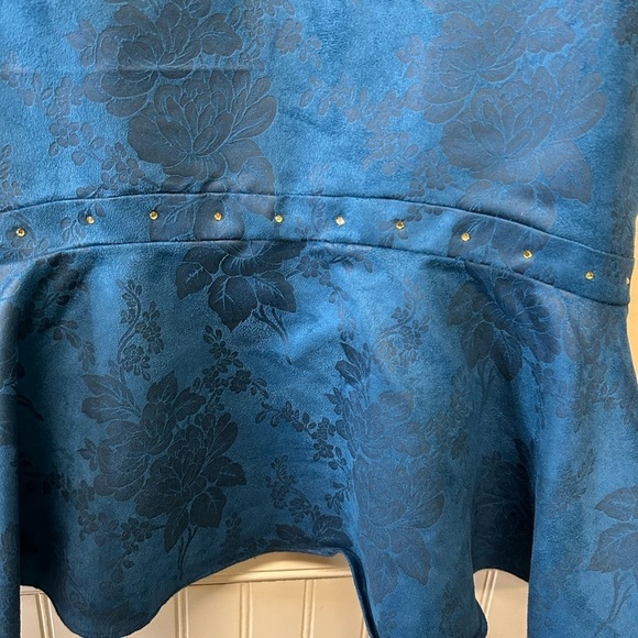 G.O.S.P.E.L. Formal 2 piece Suit Jacket Skirt Set Turquiose Blue Size 10 NWOT - Picture 5 of 10
